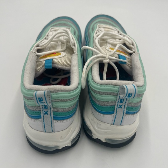 Air Max 97 Teal & Blue ‘Spring Floral' Mens Size 11 DQ7644-100 - Picture 6 of 10